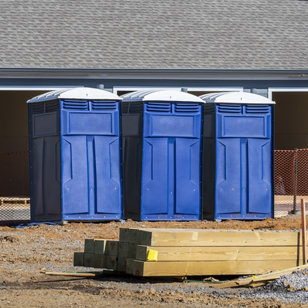 what is the maximum capacity for a single portable restroom in Riggins